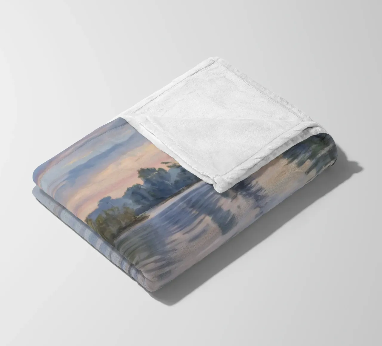 Fiume Crepuscolo Pace coperta in pile da Verve Pigments