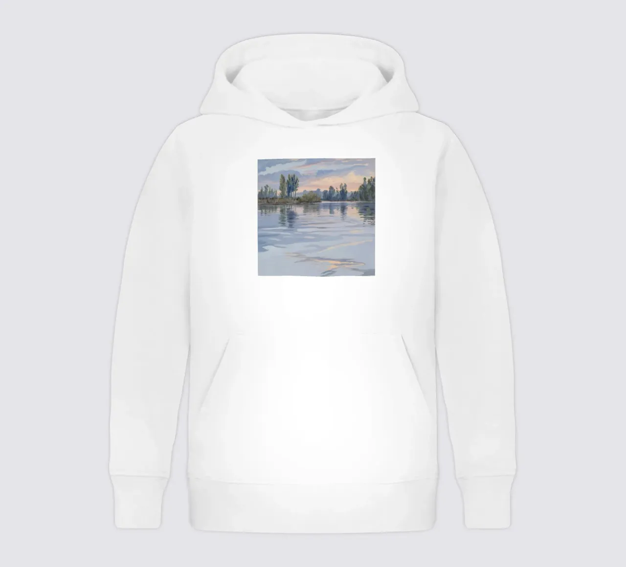 Fiume Crepuscolo Pace felpa bambino con cappuccio da Verve Pigments