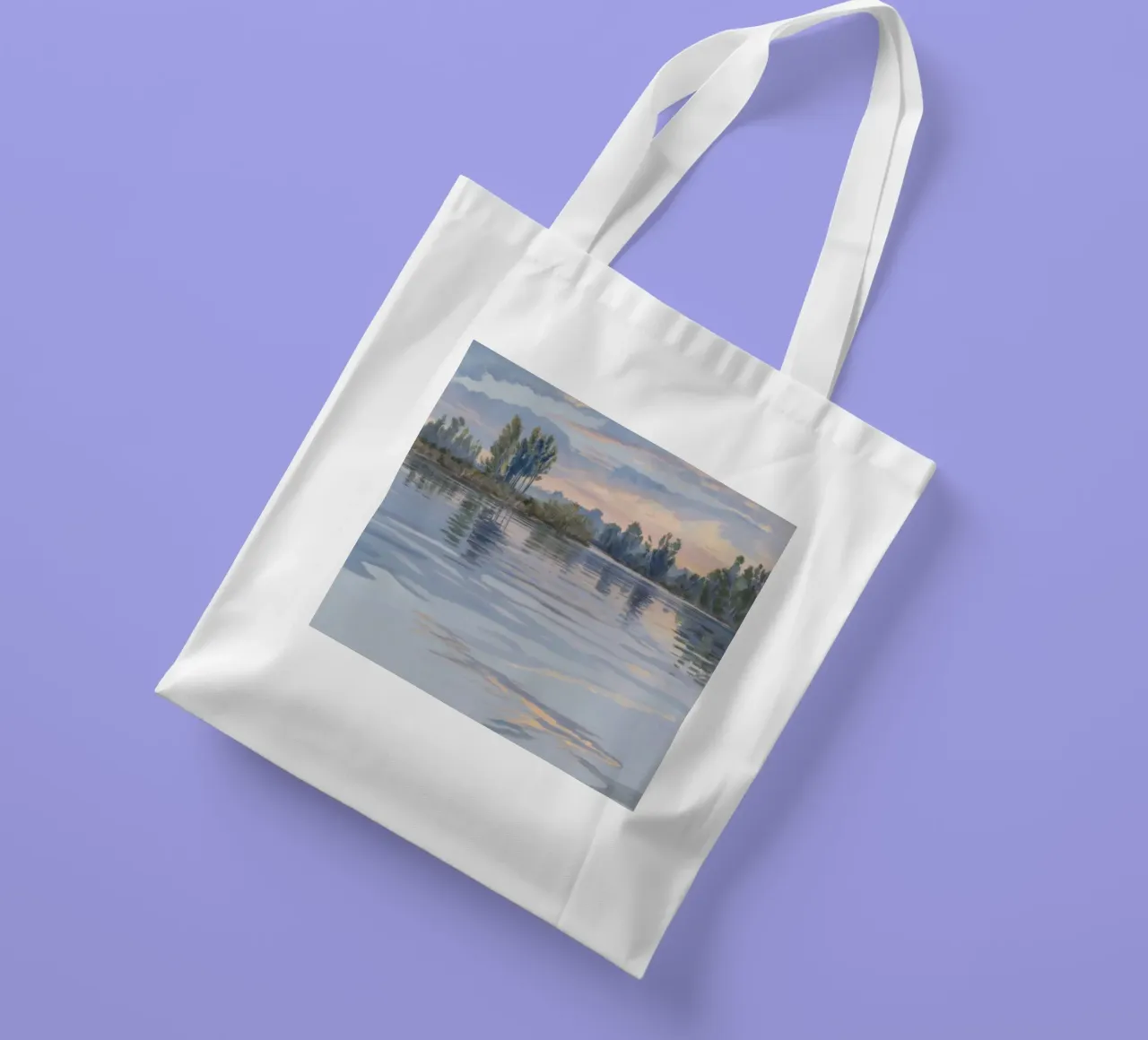 Fiume Crepuscolo Pace borsa in juta da Verve Pigments