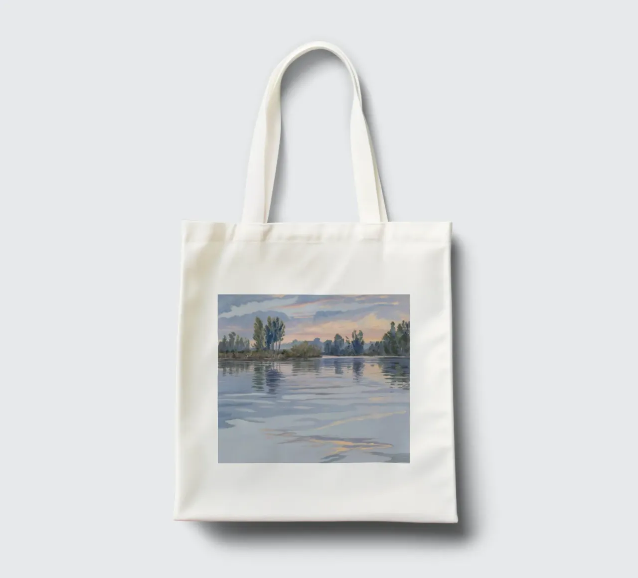 Fiume Crepuscolo Pace borsa in juta da Verve Pigments