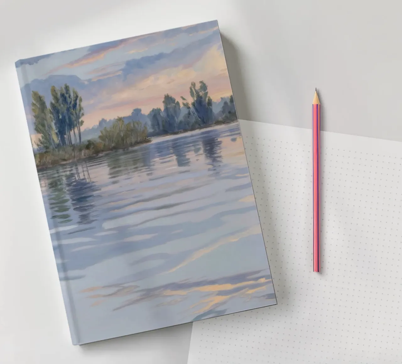 Fiume Crepuscolo Pace diario da Verve Pigments