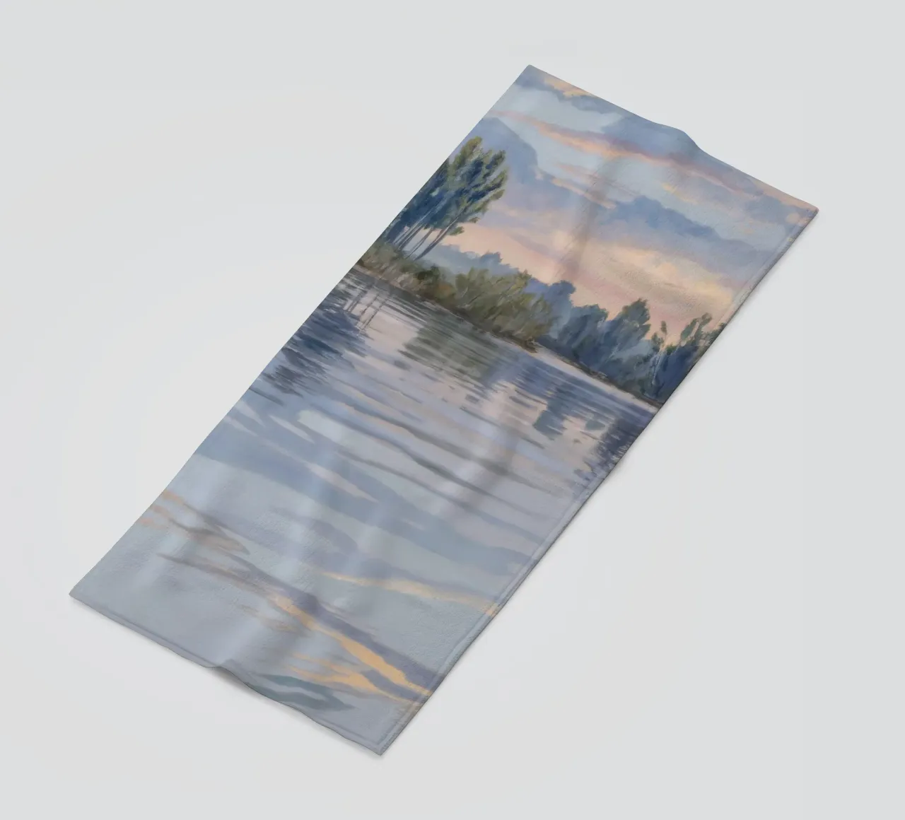 Fiume Crepuscolo Pace telo mare da Verve Pigments