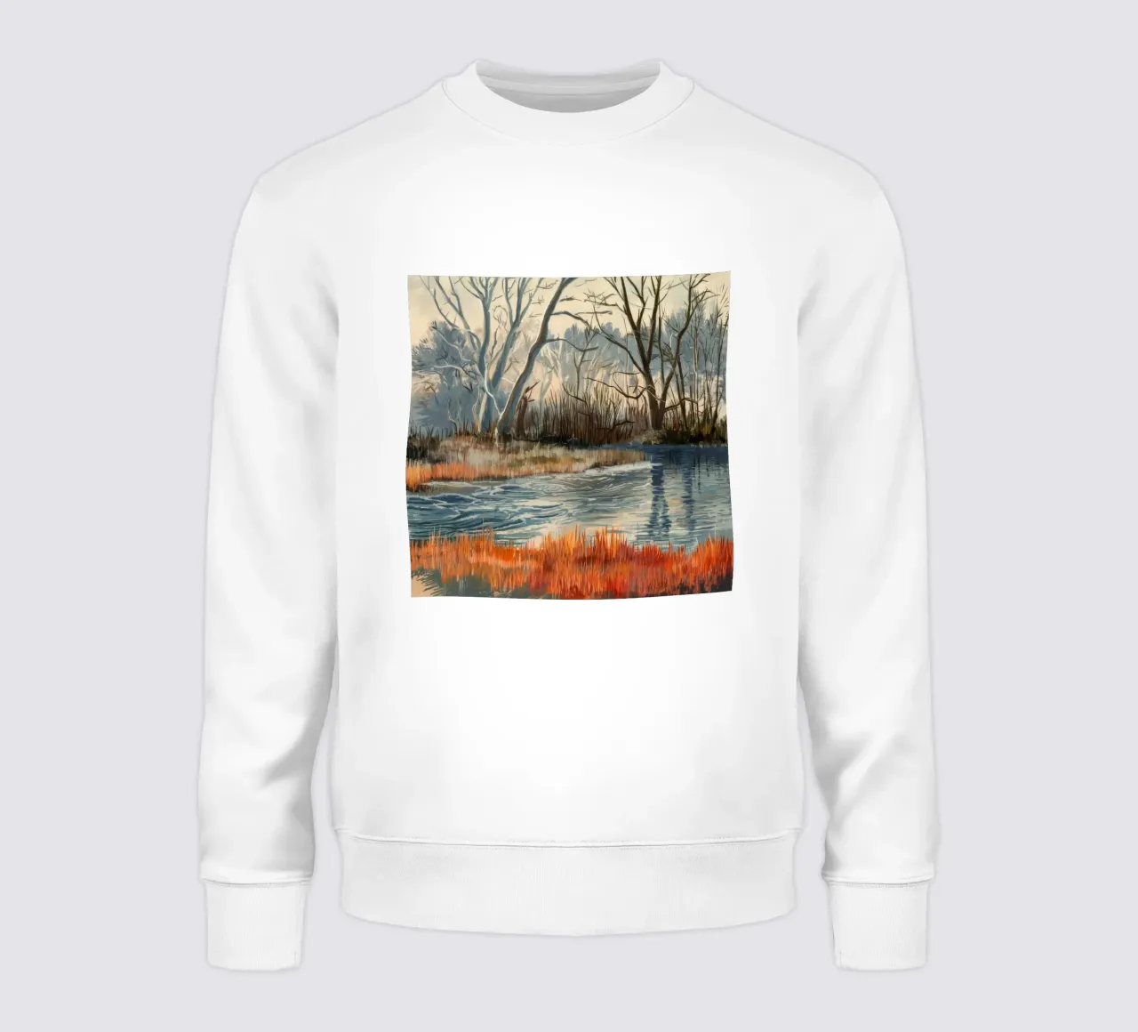 Quietud invernal en el pantano sudadera de Verve Pigments