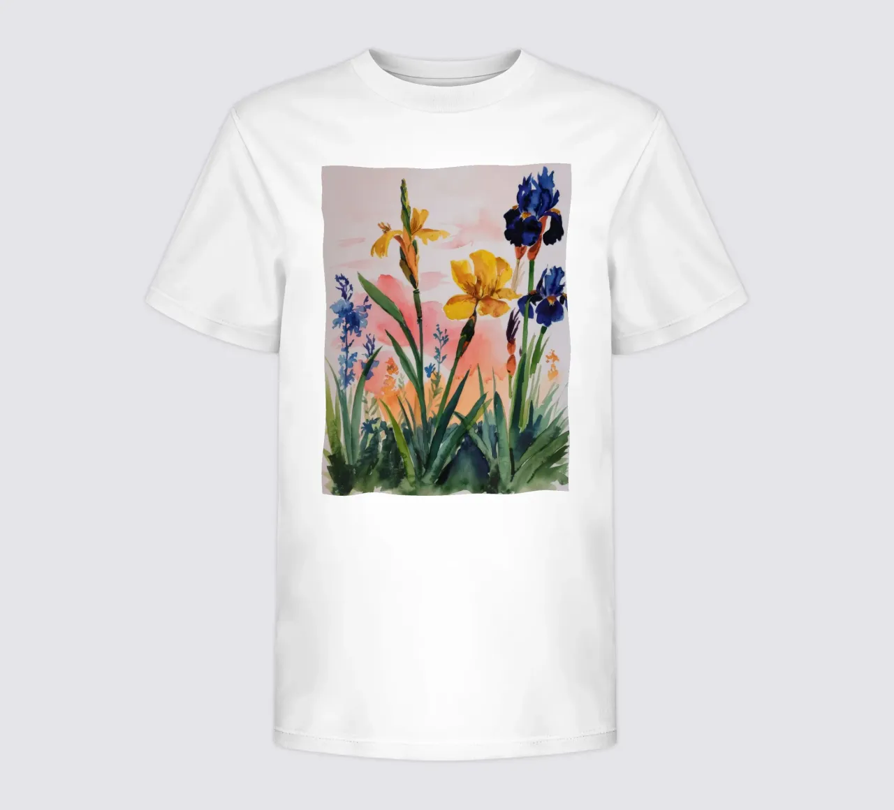 Radiant Floral Symphony kids t-shirt by Verve Pigments