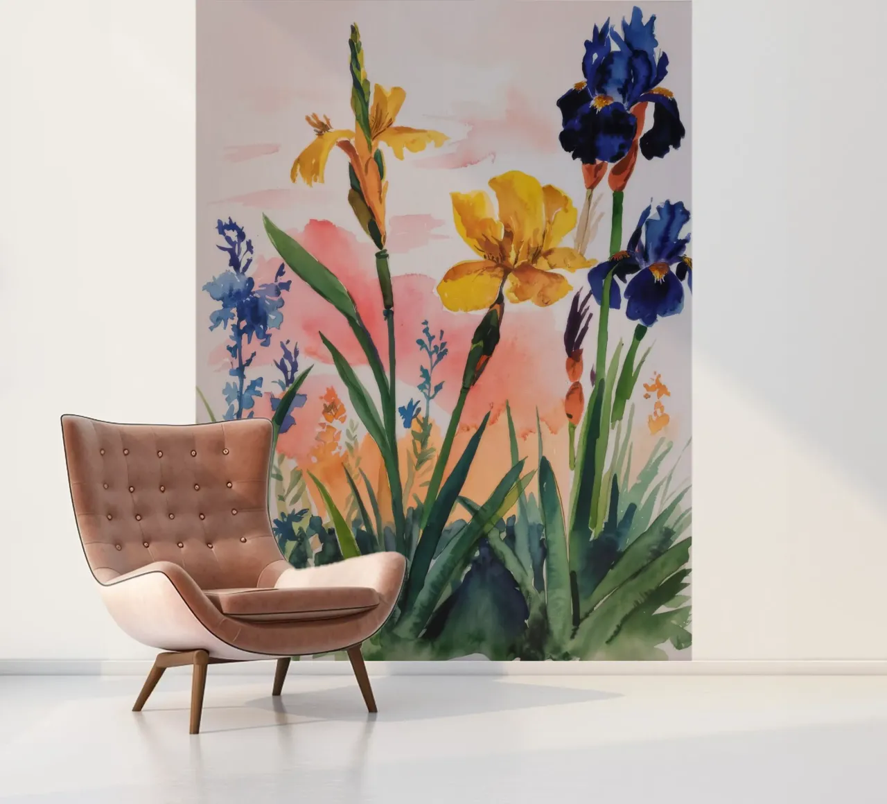Radiant Floral Symphony photo wallpaper by Verve Pigments