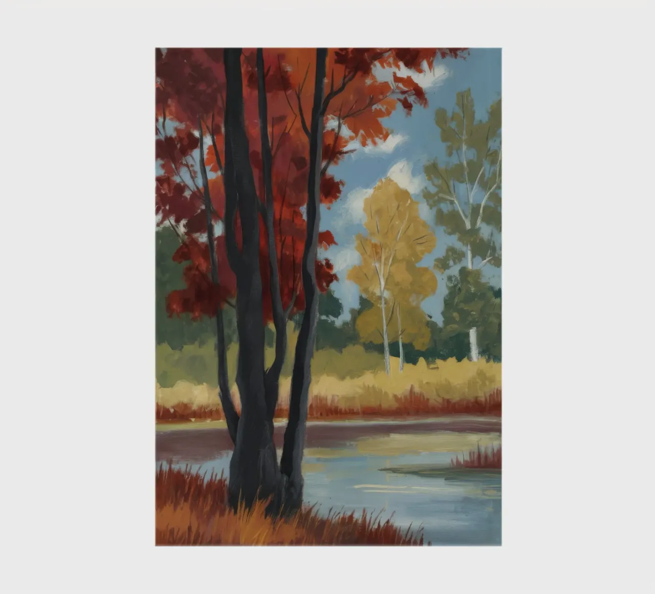 Autumnal Forest Tranquility notebook by Verve Pigments