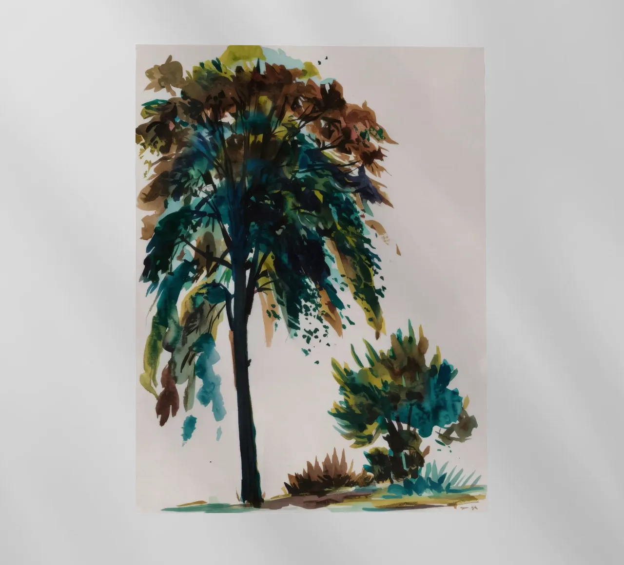 Verdant Tree Harmony backlit film by Verve Pigments