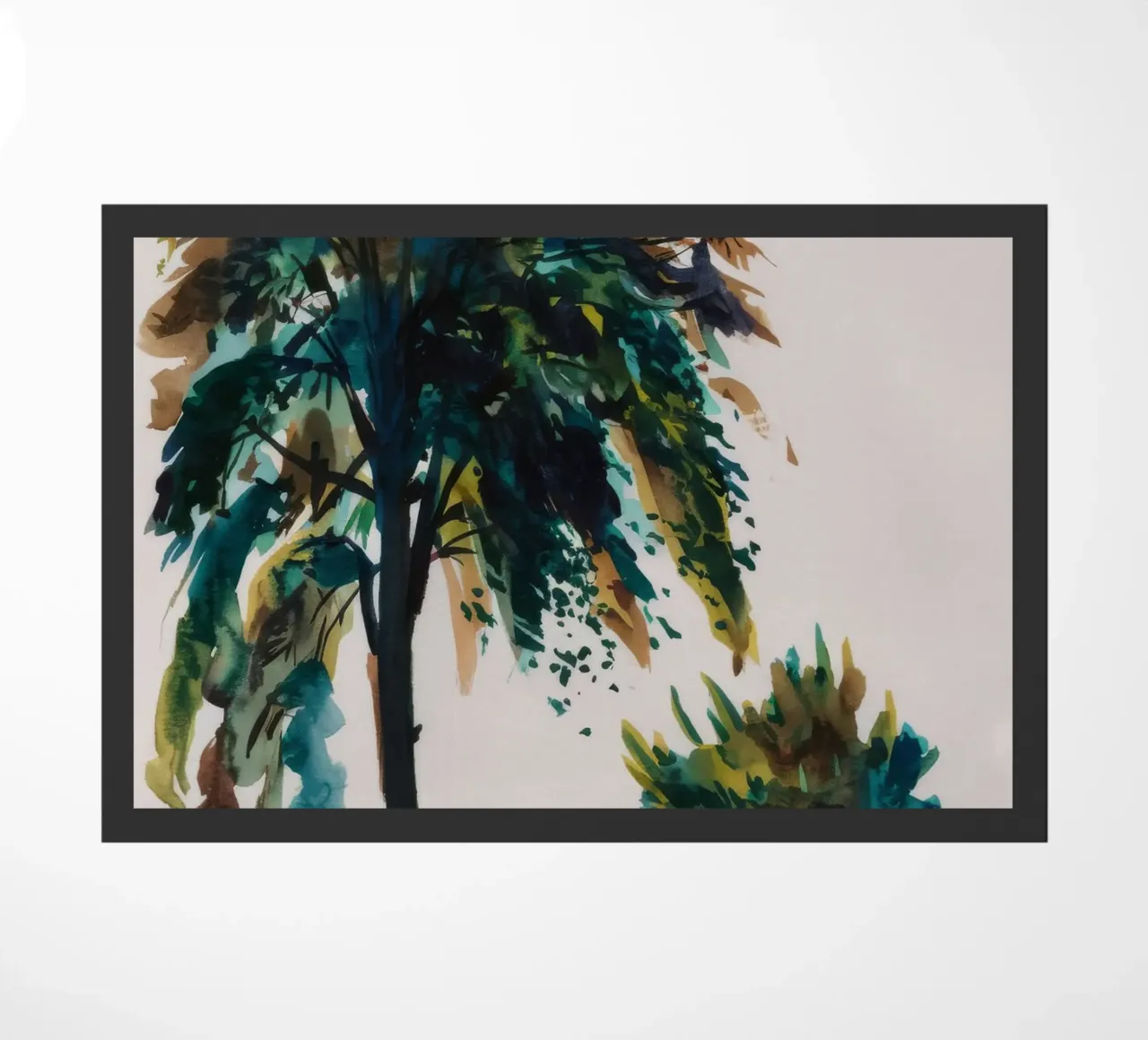 Verdant Tree Harmony doormat by Verve Pigments