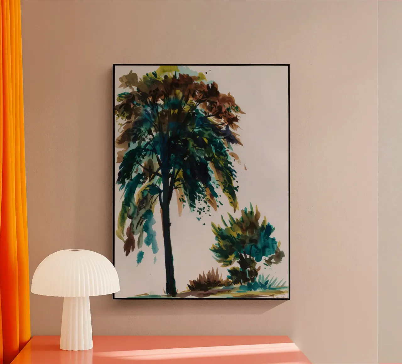 Verdant Tree Harmony acrylic glass by Verve Pigments