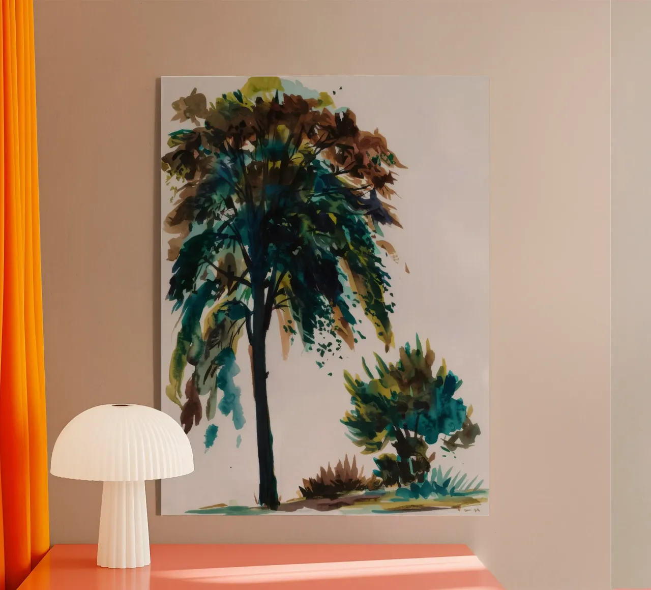 Verdant Tree Harmony acrylic glass by Verve Pigments