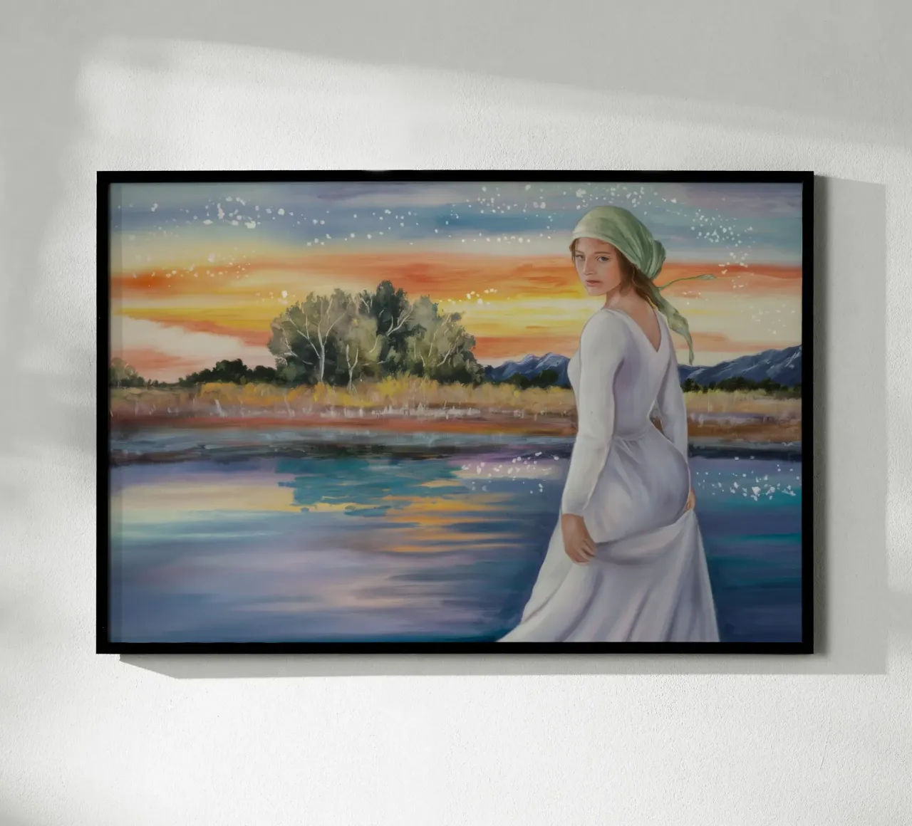 Passeggiata al tramonto Reverie poster da Verve Pigments