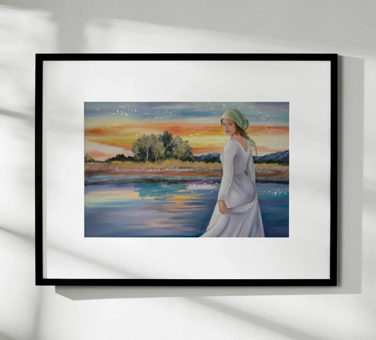 Passeggiata al tramonto Reverie poster da Verve Pigments