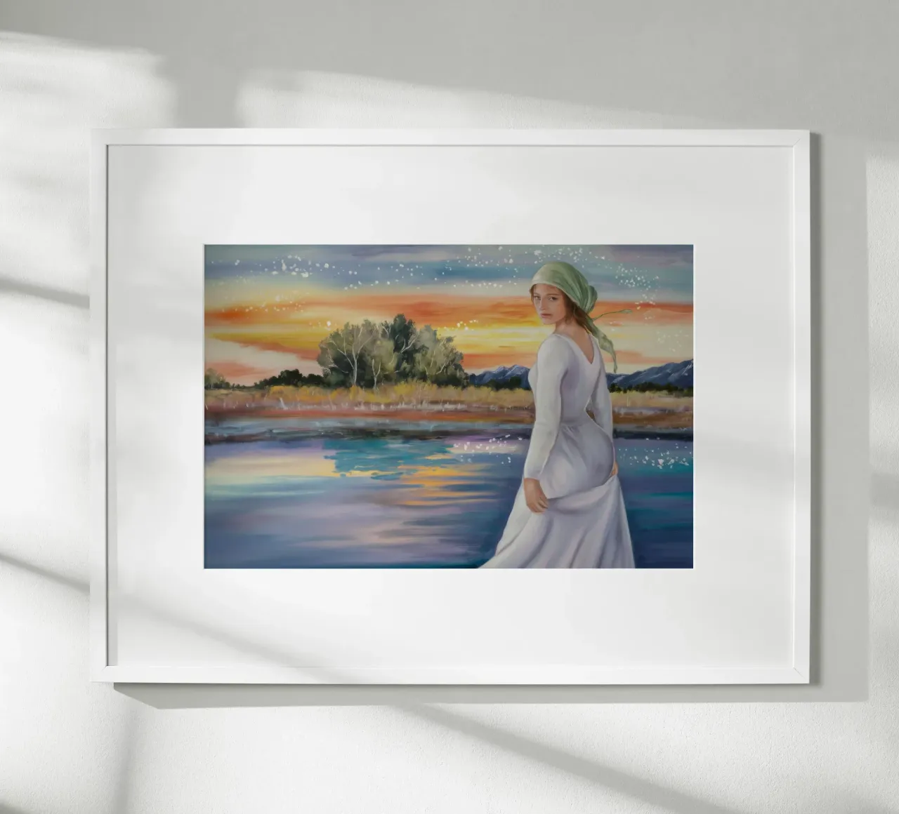 Passeggiata al tramonto Reverie poster da Verve Pigments