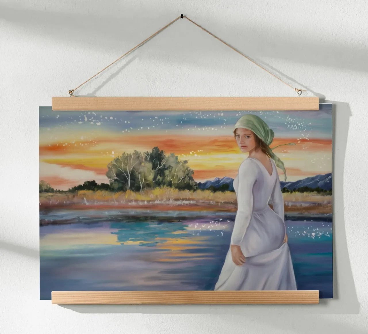 Passeggiata al tramonto Reverie poster da Verve Pigments