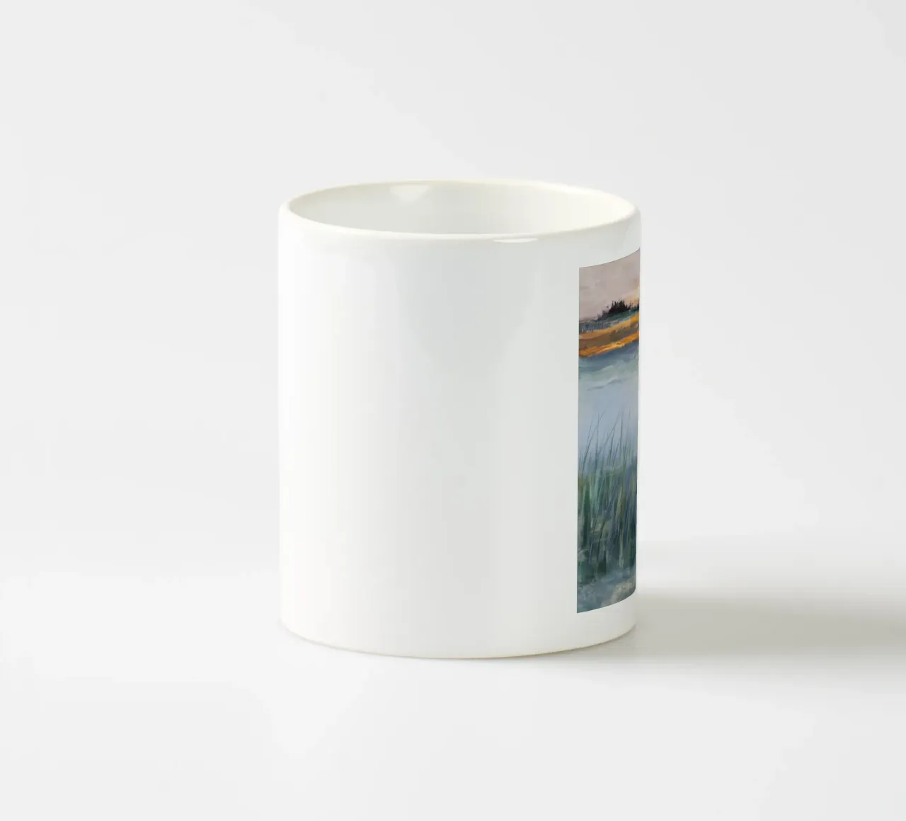 Pastorale Wiese Reflexion Keramik Tasse von Verve Pigments