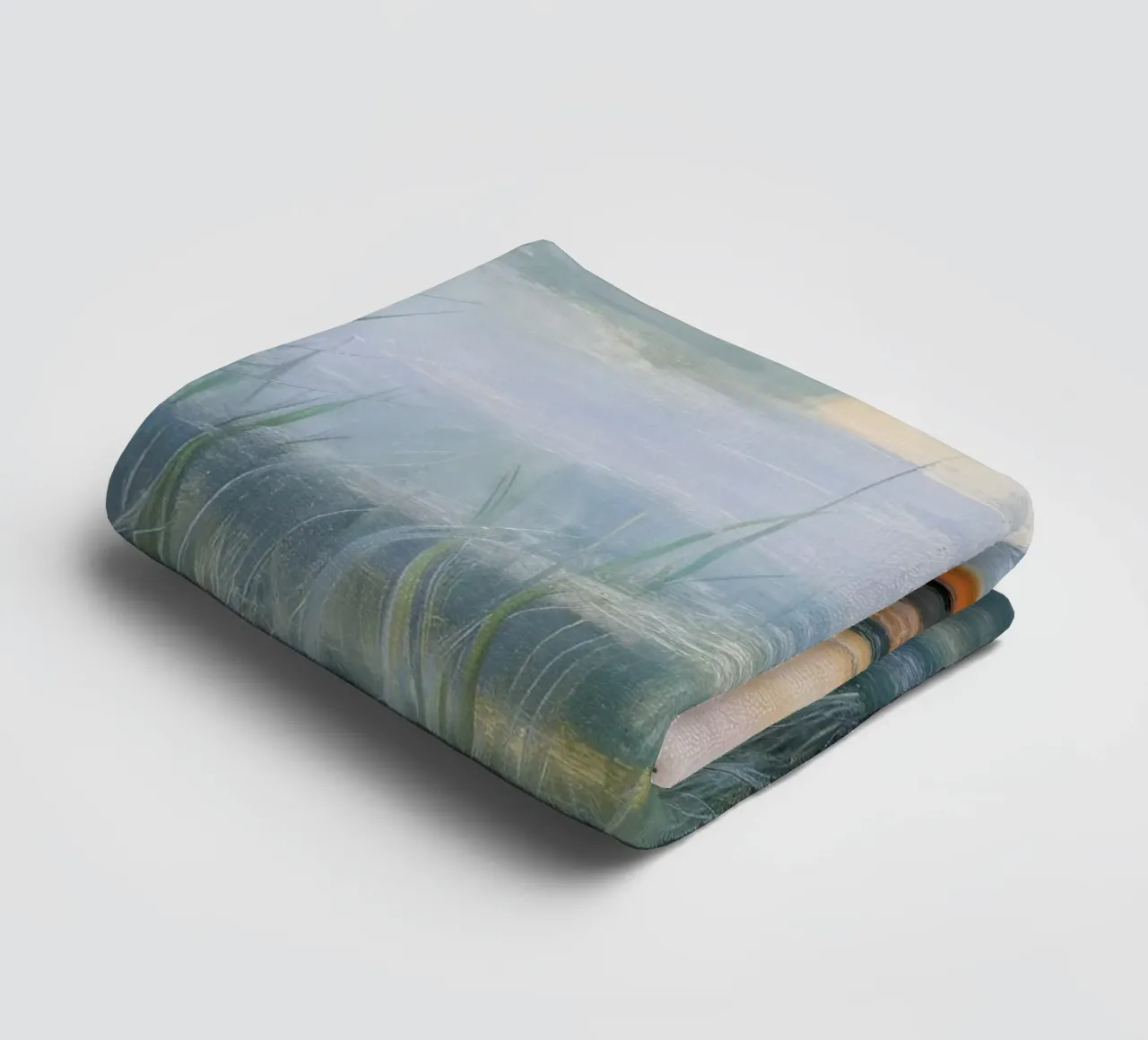 Pastoral Meadow Reflection towel by Verve Pigments