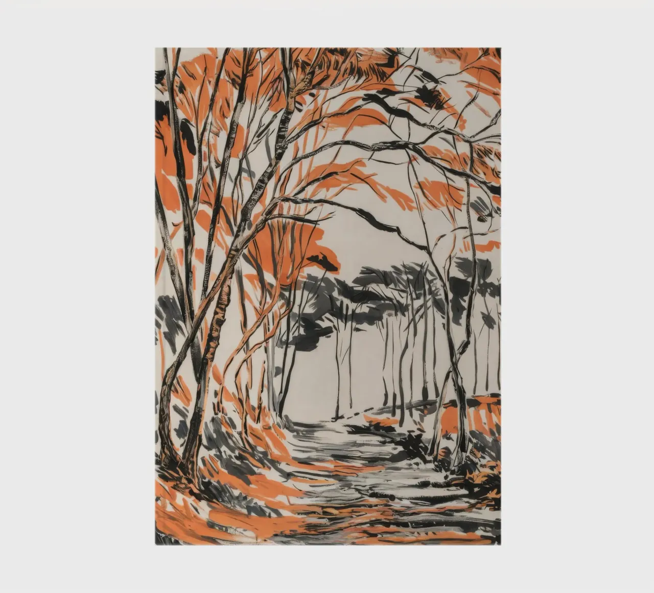 Autumn Pathway Elegance notebook by Verve Pigments
