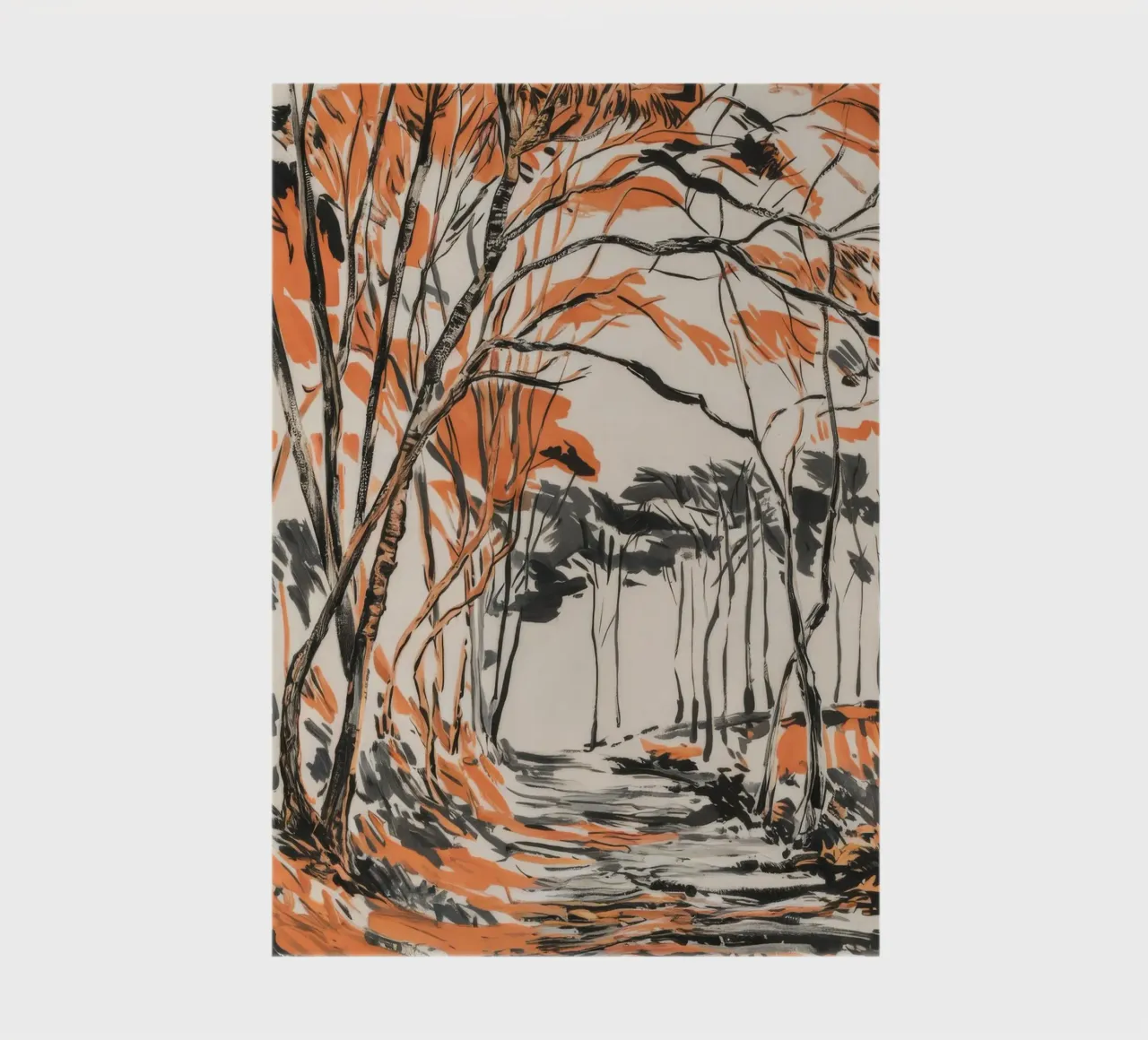 Autumn Pathway Elegance notebook by Verve Pigments