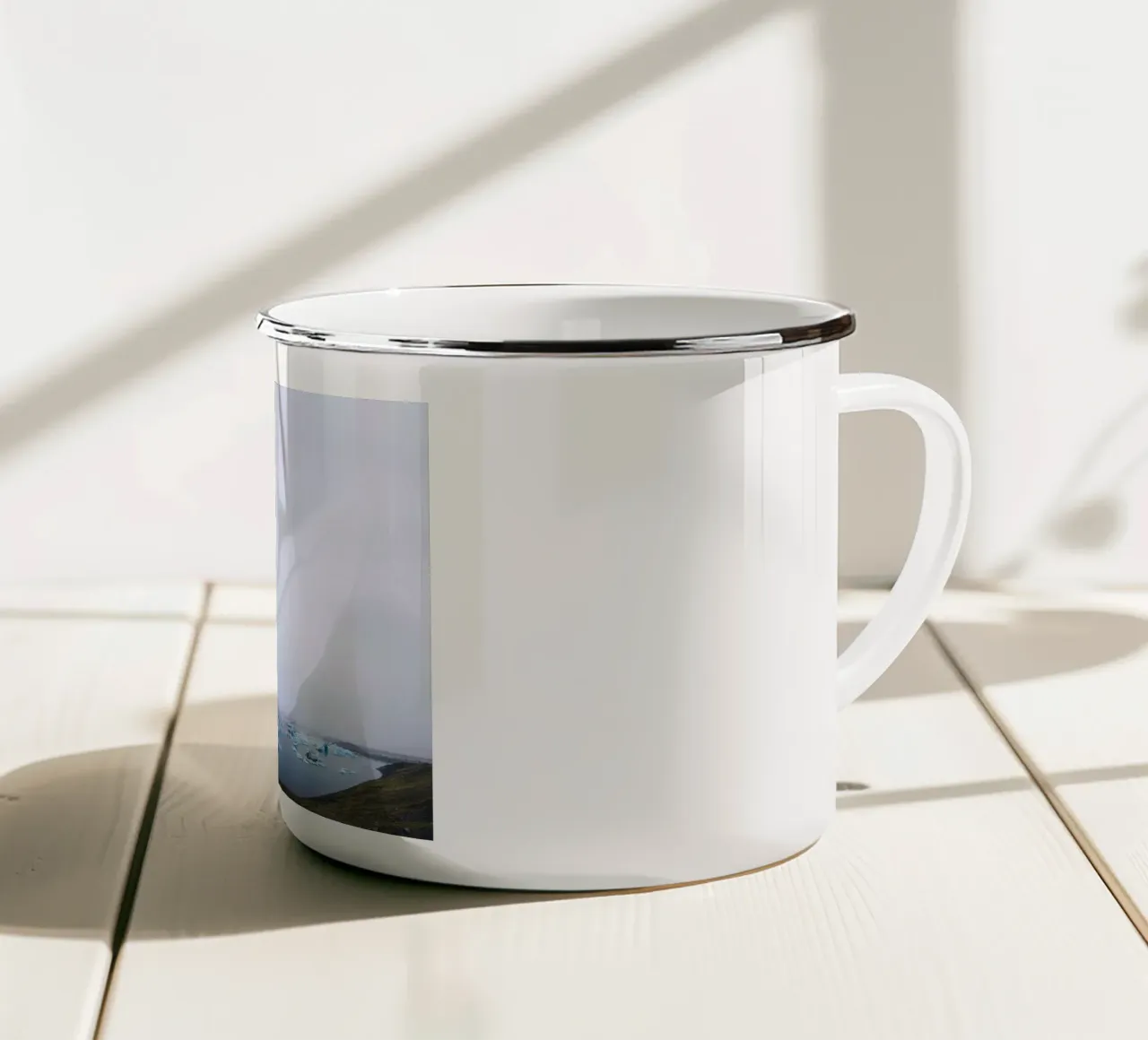 Iceland #05: Jökulsárlón's Icy Symphony tazza in smalto da zenitt