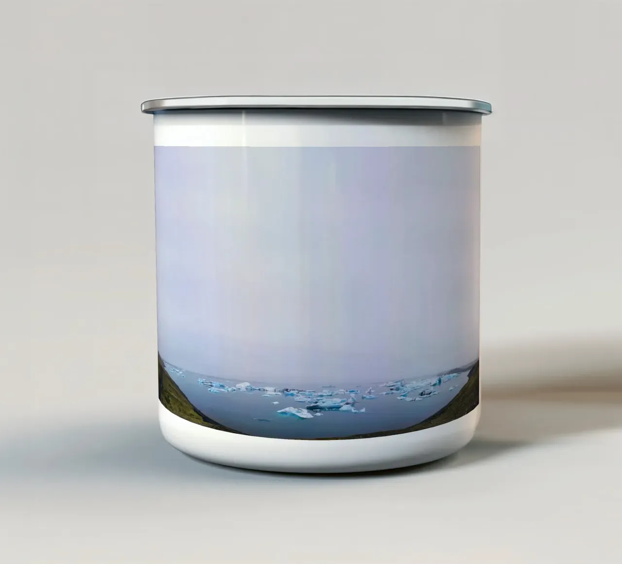 Iceland #05: Jökulsárlón's Icy Symphony tazza in smalto da zenitt