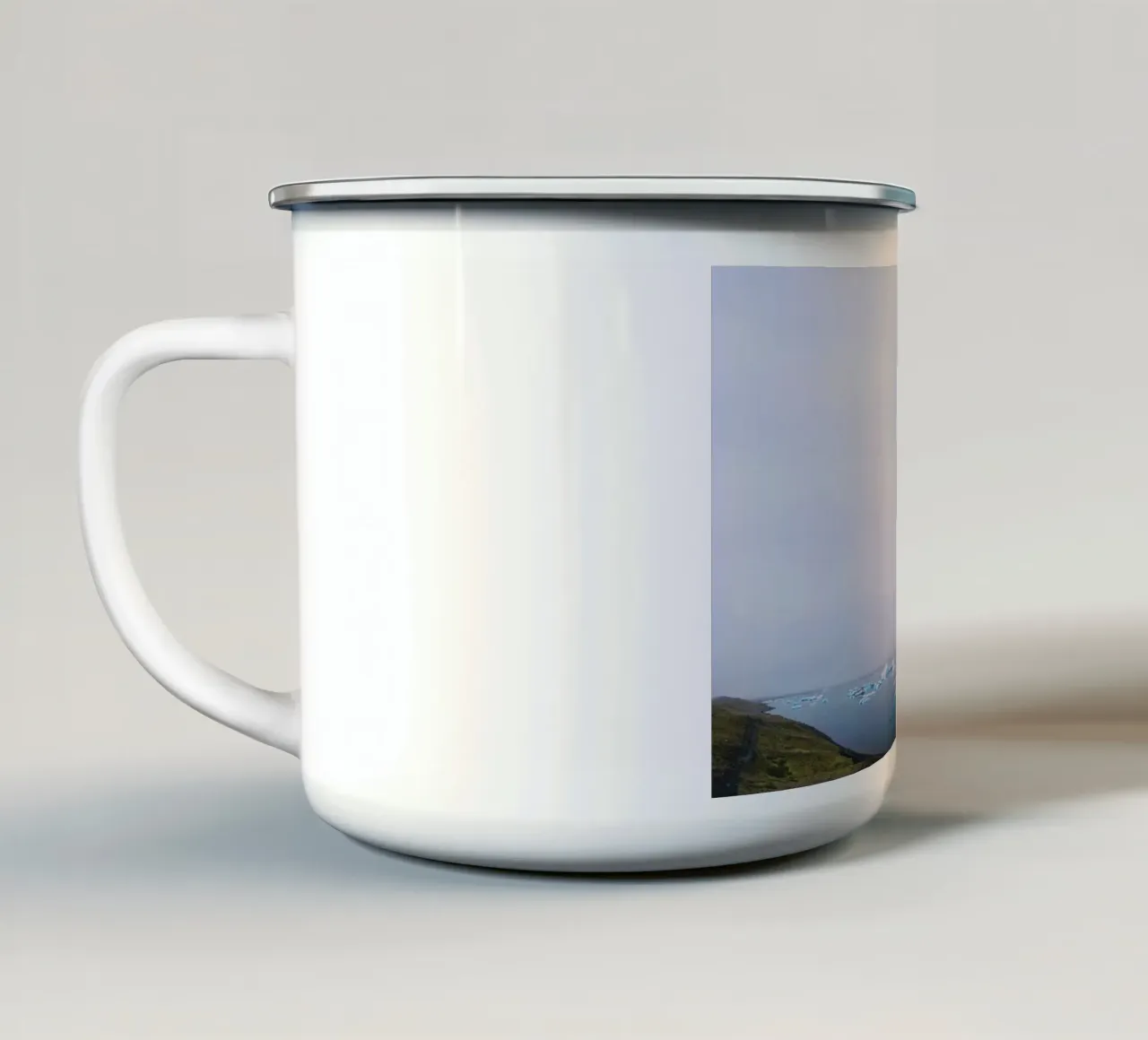 Iceland #05: Jökulsárlón's Icy Symphony tazza in smalto da zenitt