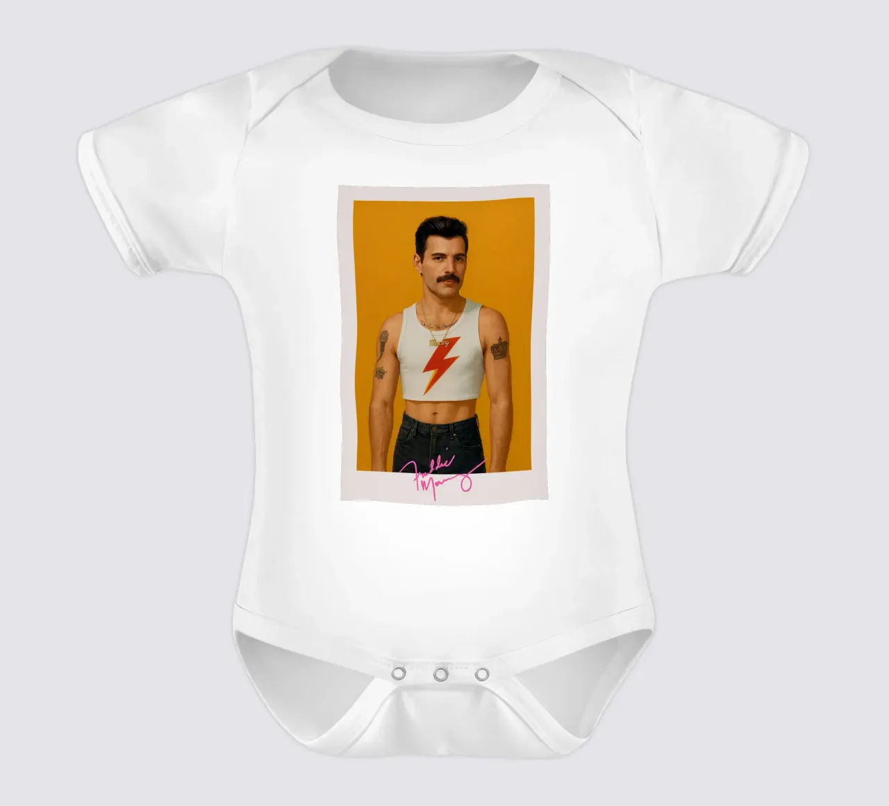 Freddie Mercury – Lightning Icon body neonato maniche corte da CNTRL