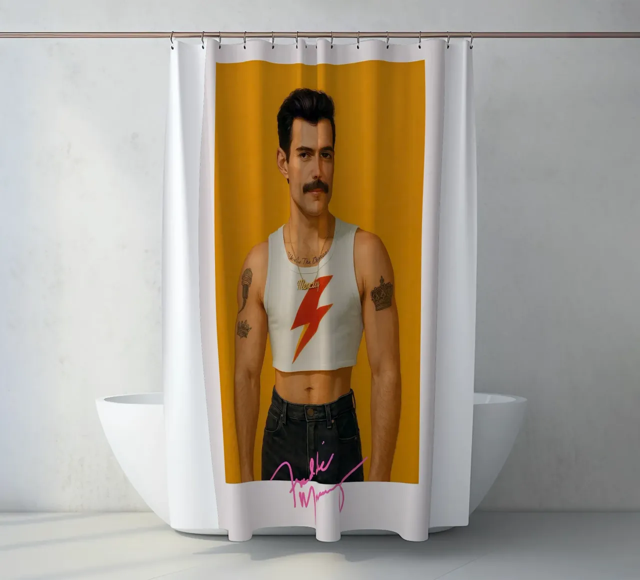 Freddie Mercury – Lightning Icon tenda da doccia da CNTRL