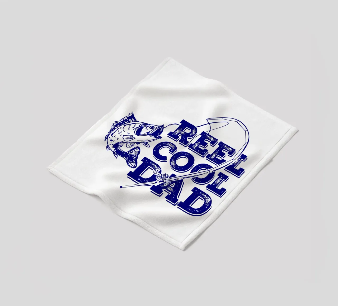 Reel Cool Dad Blaue Typograhphie Fleecedecke von EDMPROJECT