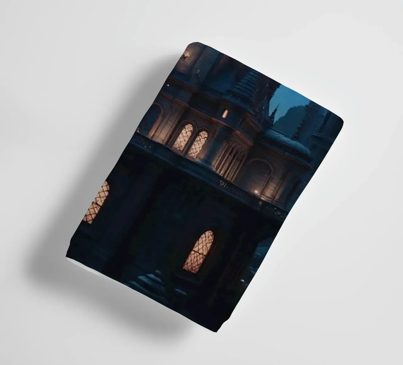 Fantasy surreal castle photo with astronauts levitating in t asciugamano da bagno da heaventrain