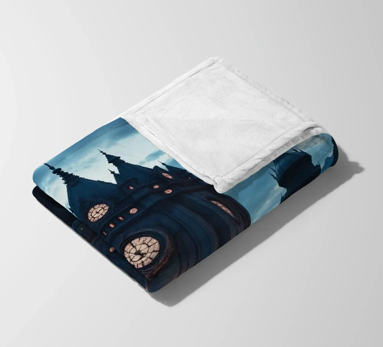 Fantasy surreal castle photo with astronauts levitating in t coperta in pile da heaventrain