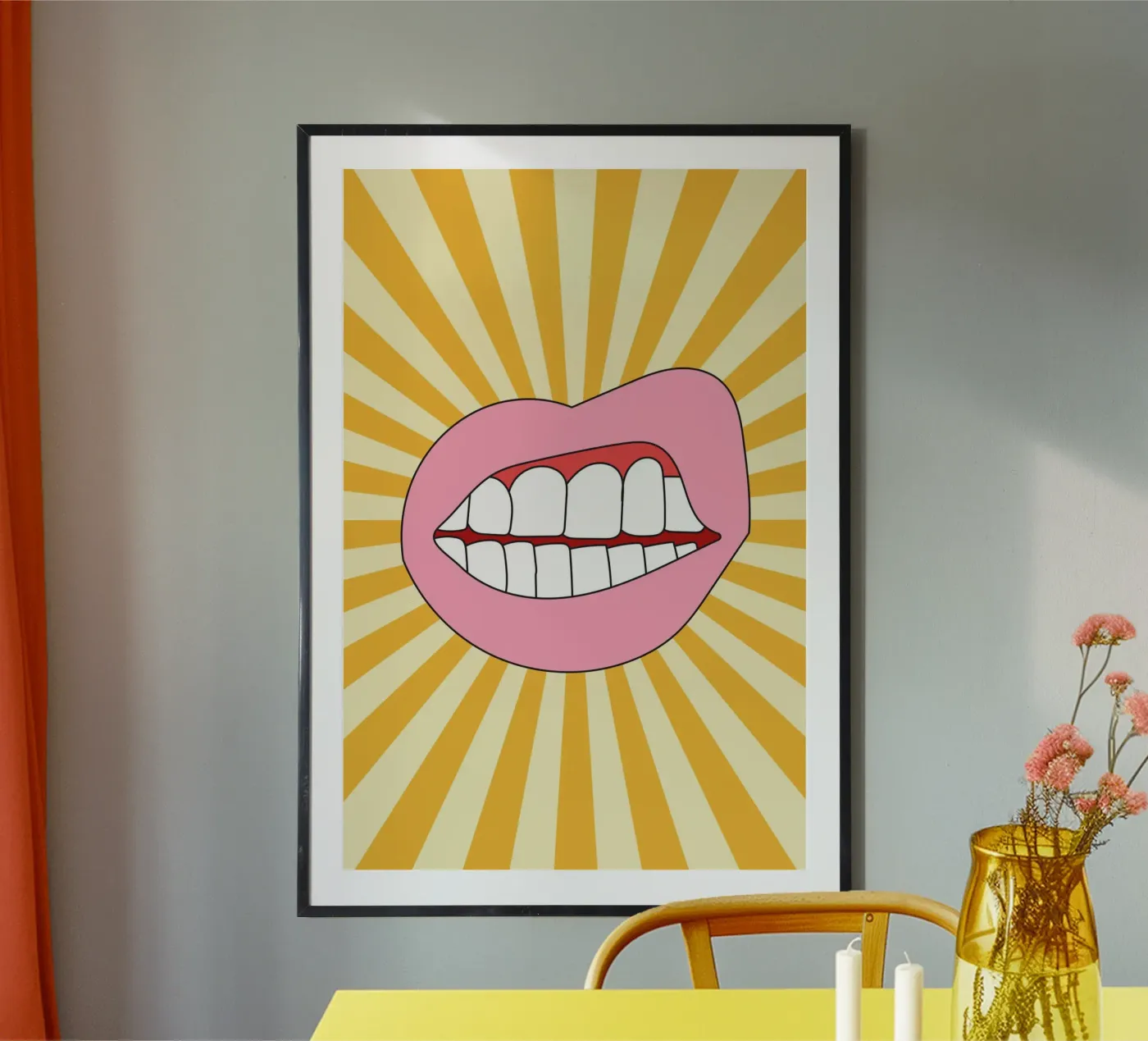 Retro Lip poster da galihstudio