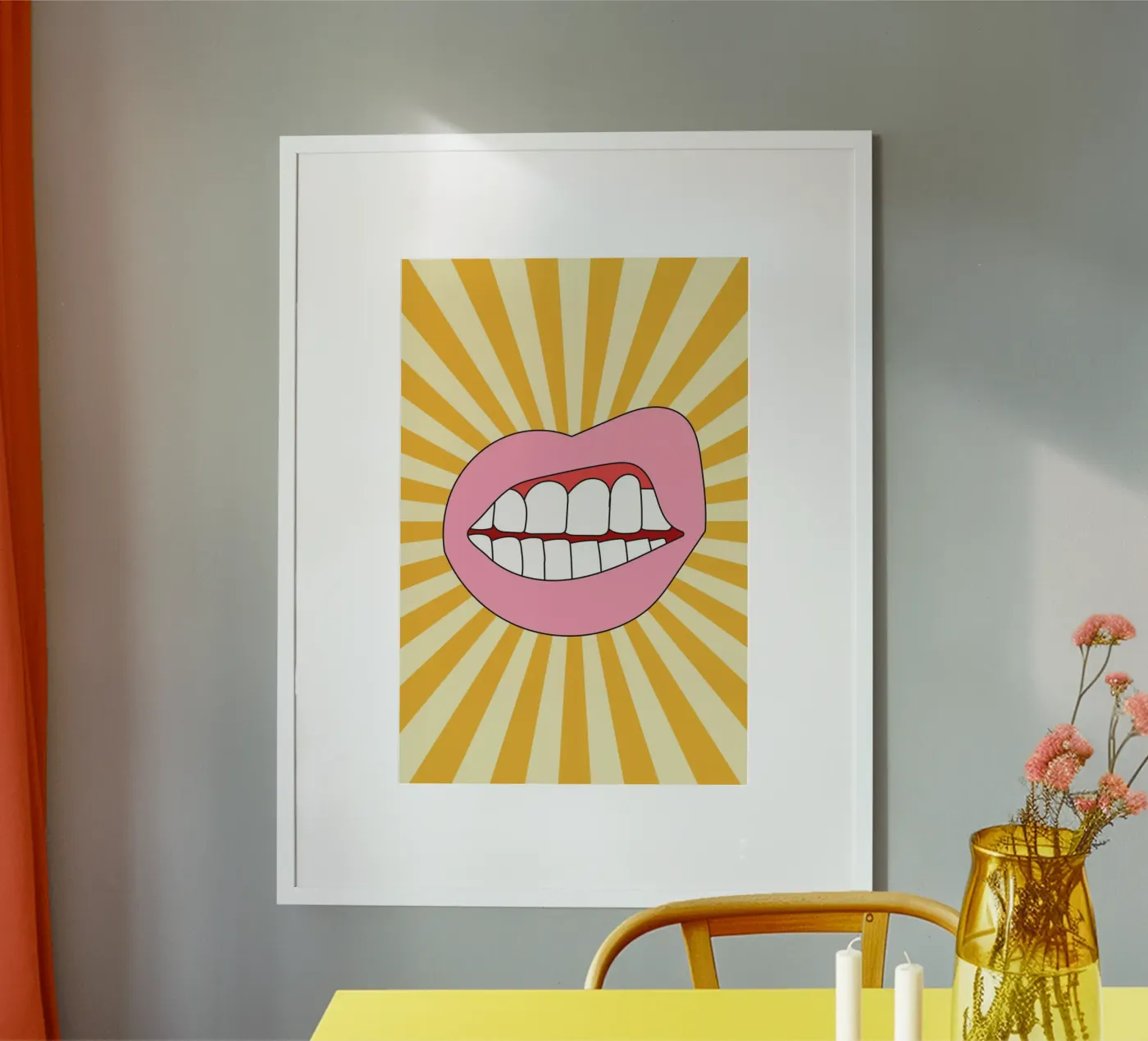 Retro Lip poster da galihstudio
