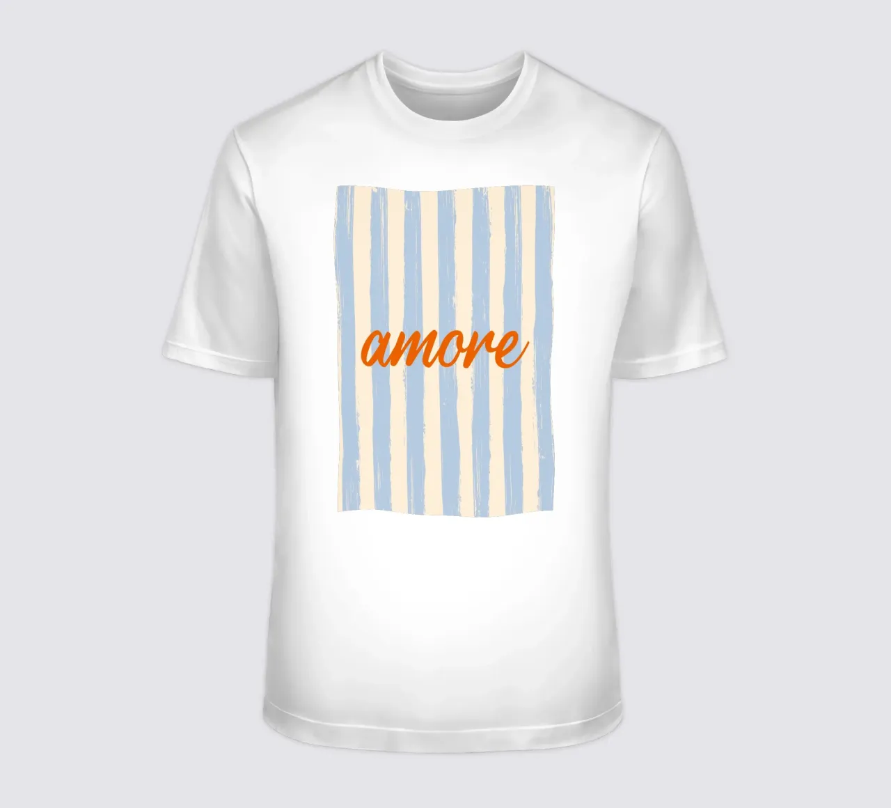 Amore celeste rosso t-shirt da pierosvisuals