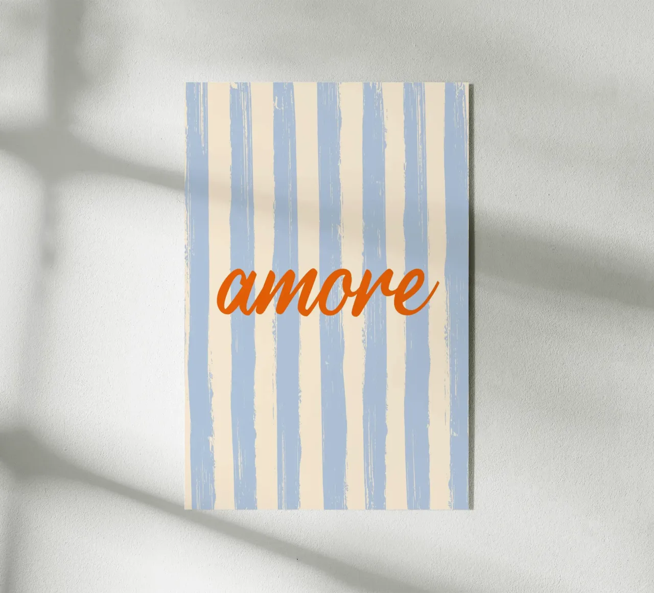 Amore celeste rosso plexiglass da pierosvisuals