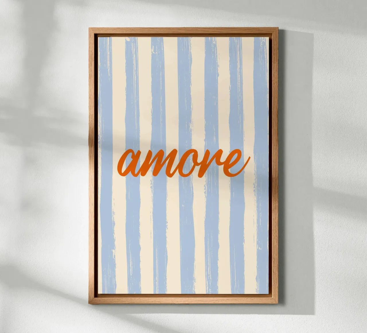 Amore celeste rosso canvas by pierosvisuals
