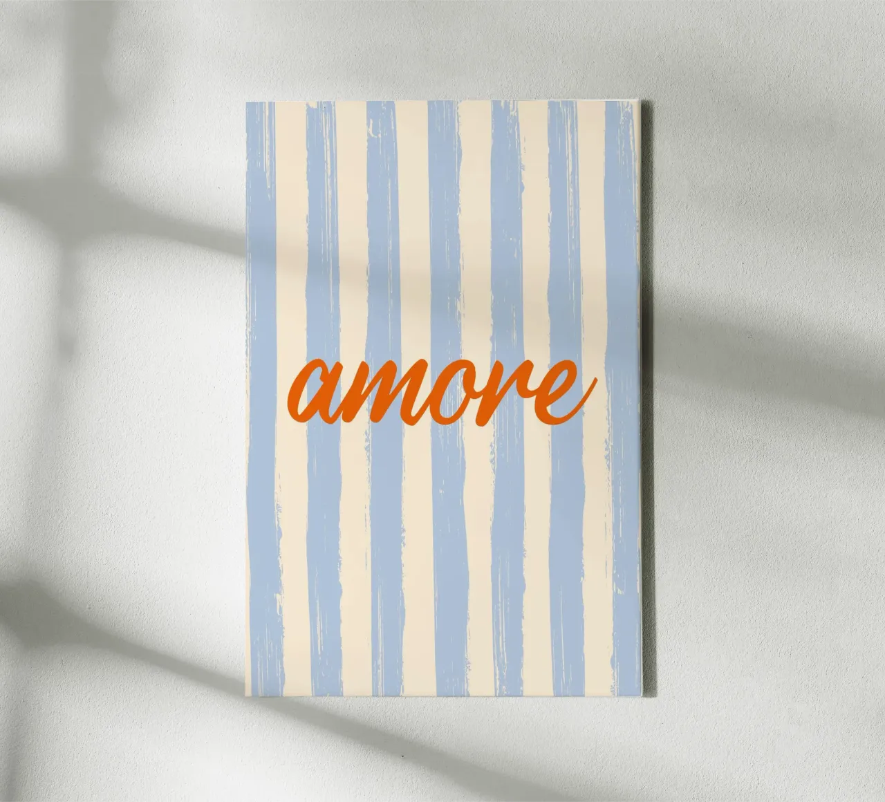 Amore celeste rosso canvas by pierosvisuals