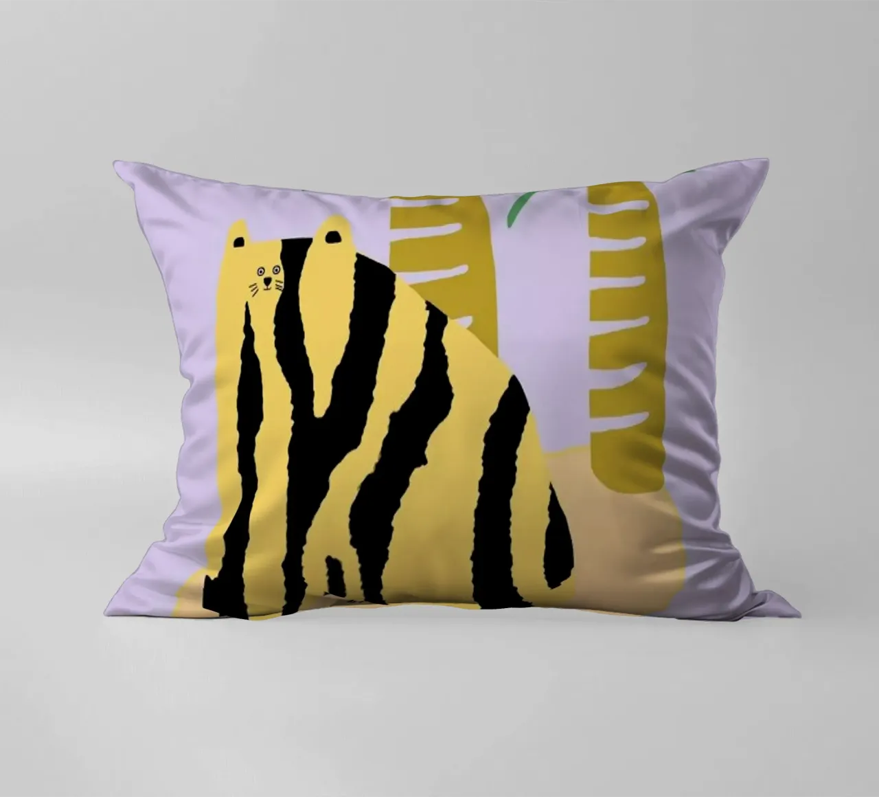 Cat & Palms cuscino da Lora O'Callaghan