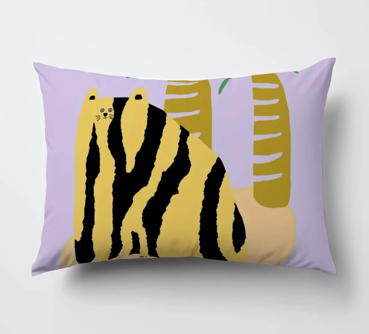 Cat & Palms cuscino da Lora O'Callaghan