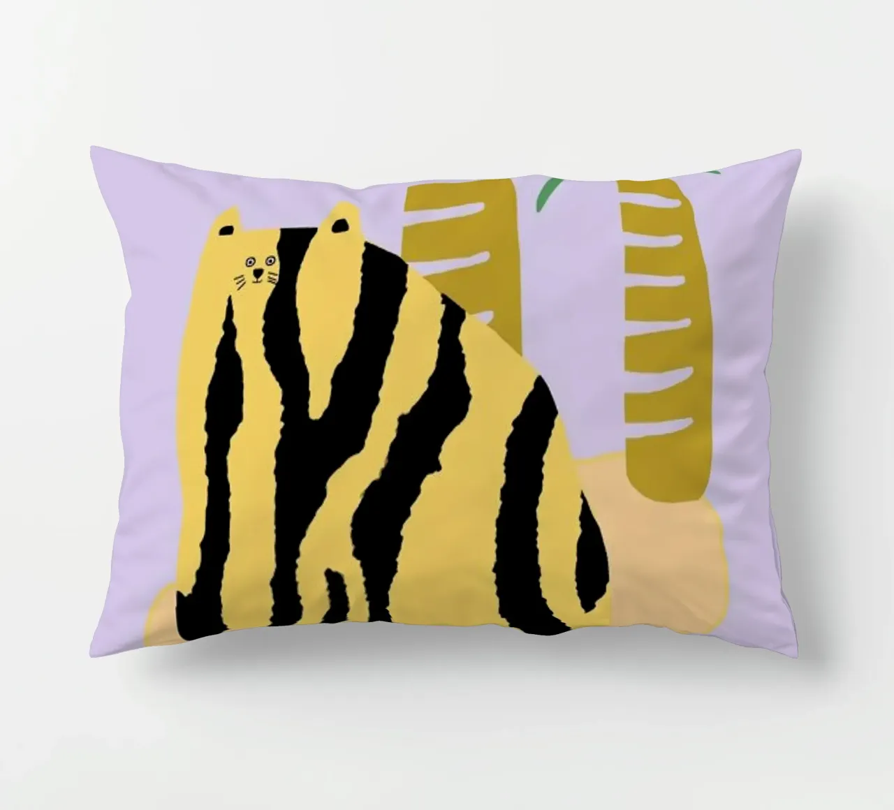 Cat & Palms cuscino da Lora O'Callaghan