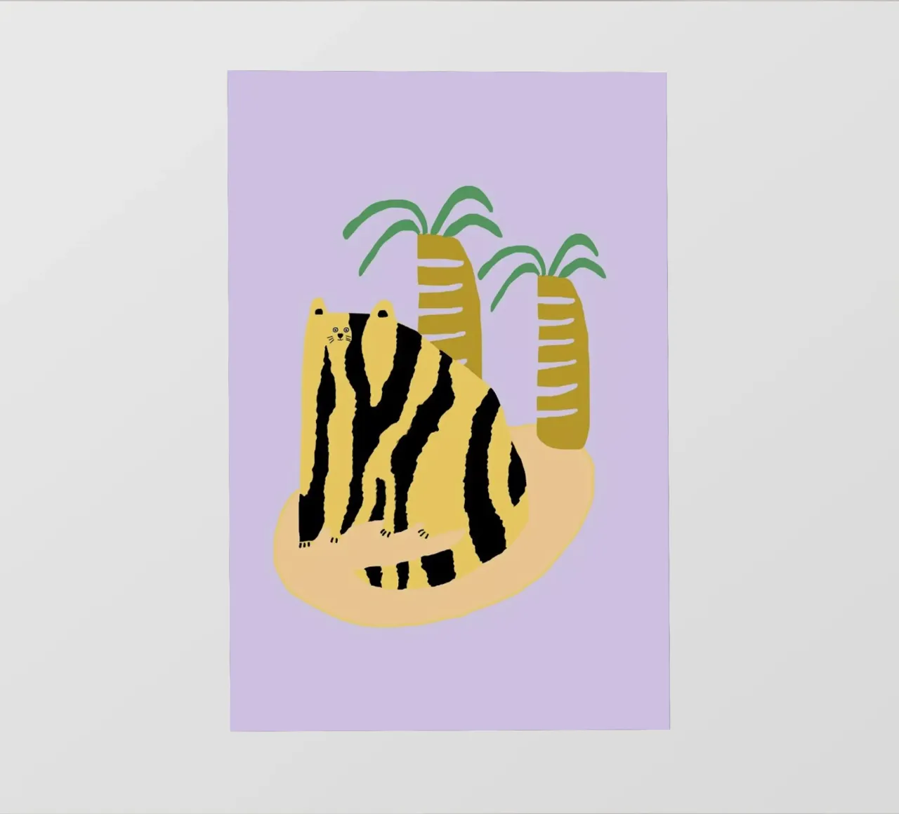 Cat & Palms pellicola backlit da Lora O'Callaghan