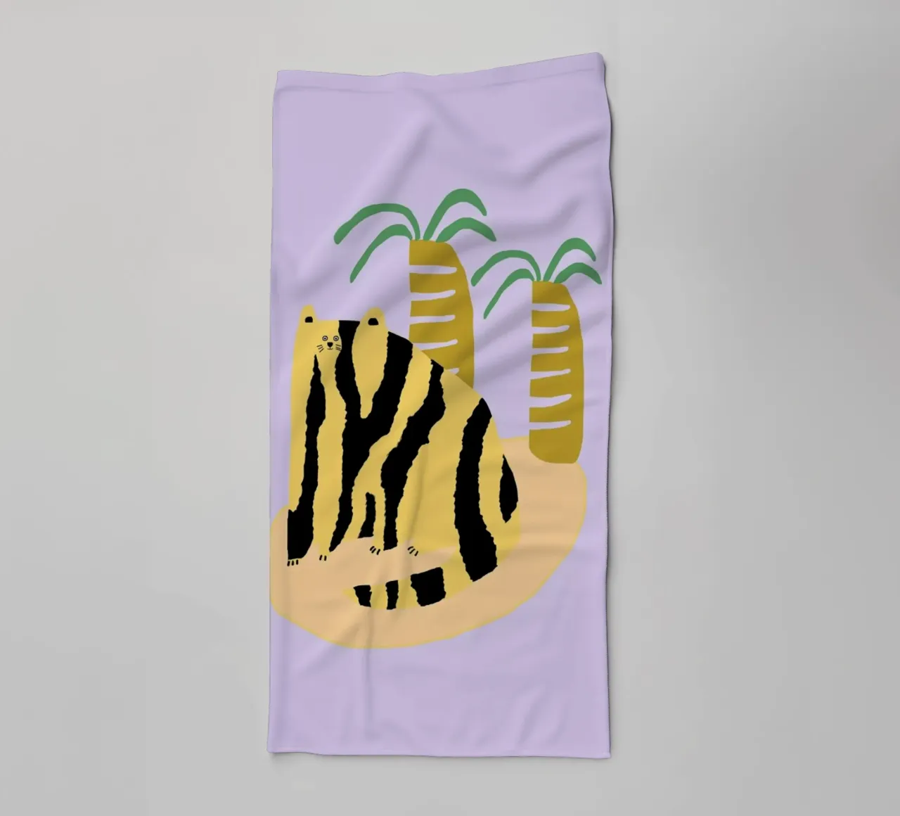 Cat & Palms asciugamano da bagno da Lora O'Callaghan