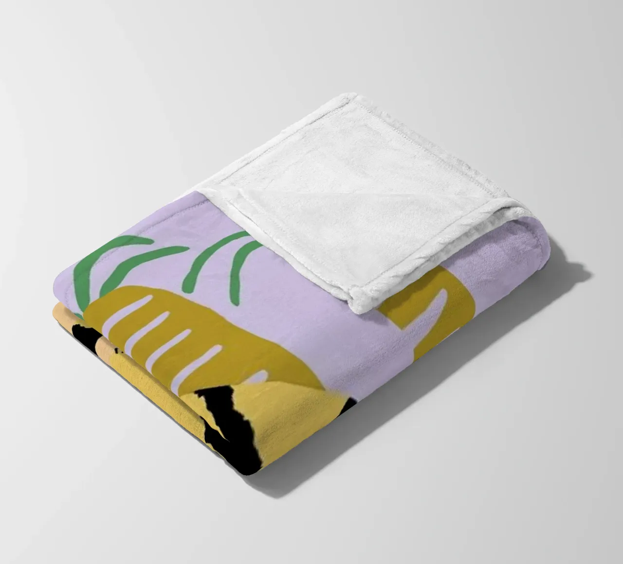 Cat & Palms coperta in pile da Lora O'Callaghan