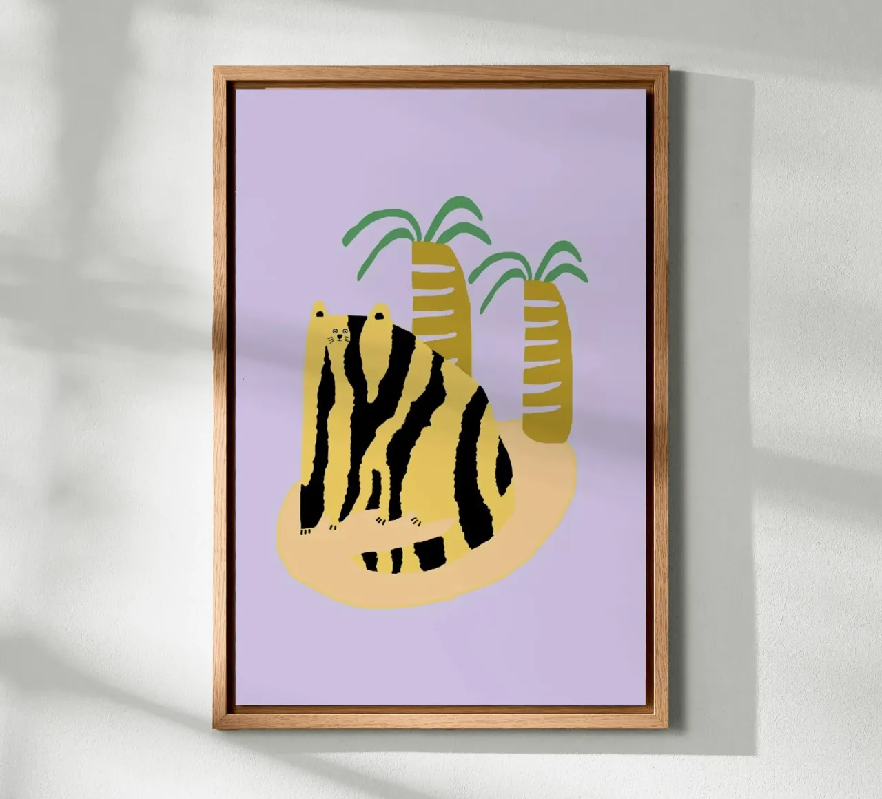 Cat & Palms alluminio dibond da Lora O'Callaghan