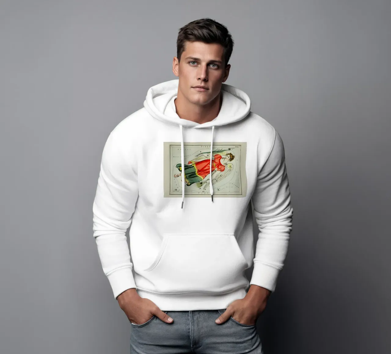 Virgo felpa con cappuccio da Vintage by JUNIQE