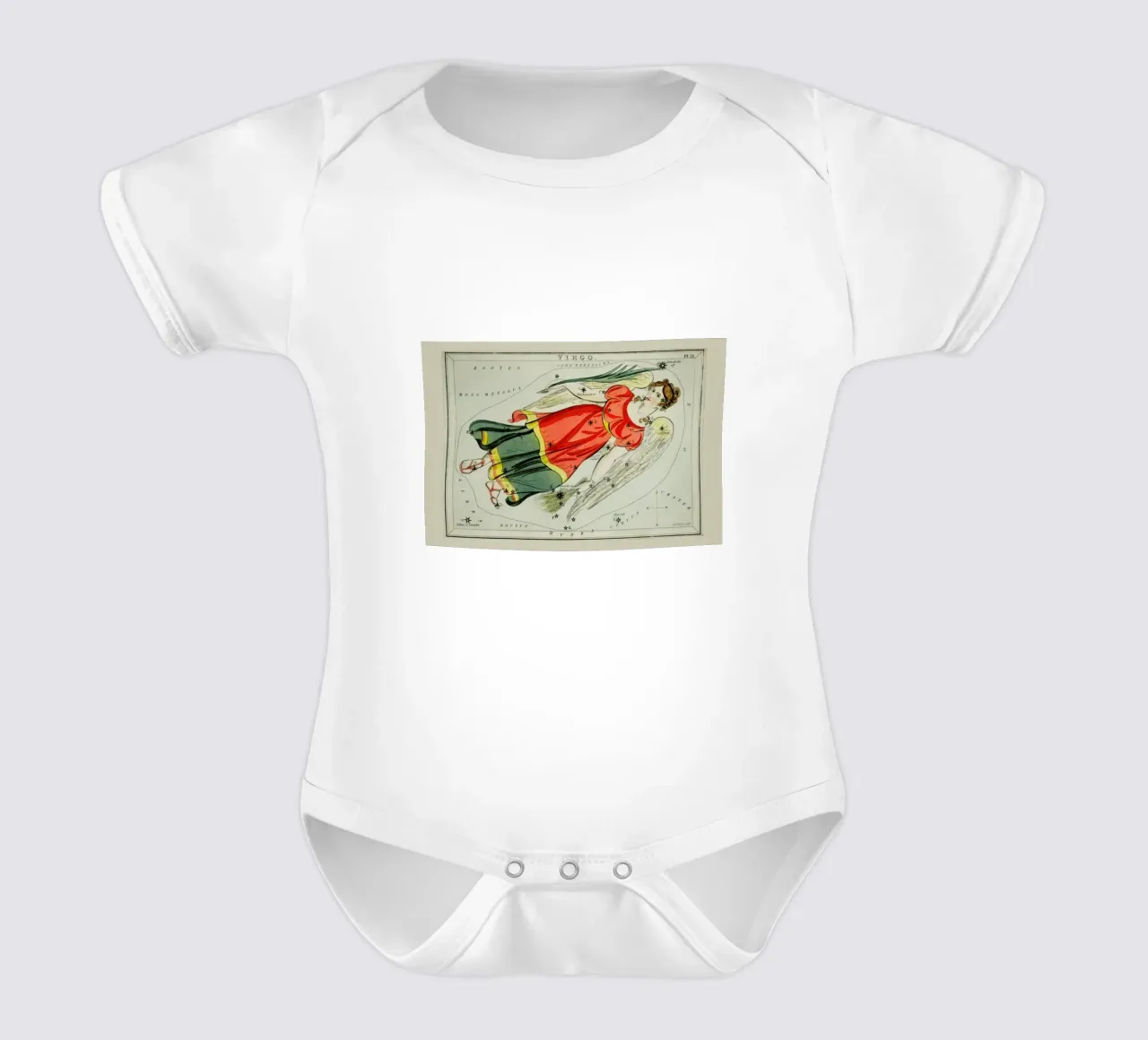 Virgo body neonato maniche corte da Vintage by JUNIQE