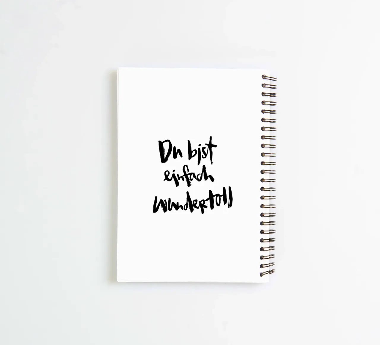 Einfach Wundertoll spiral notebook by Brushmeetspaper