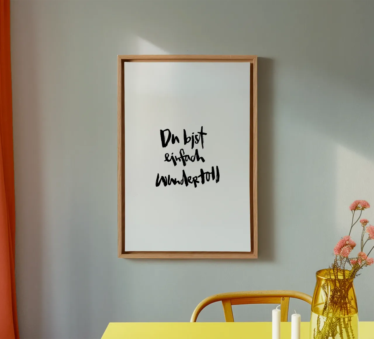 Einfach Wundertoll tela con Cornice a cassetta da Brushmeetspaper