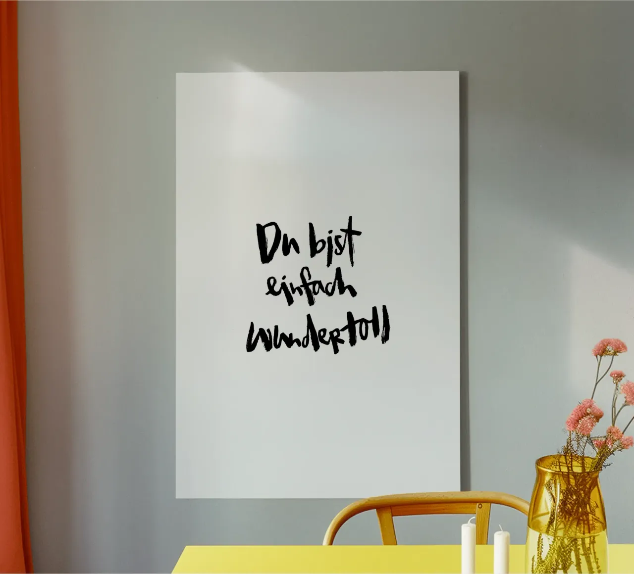 Einfach Wundertoll tela con Cornice a cassetta da Brushmeetspaper