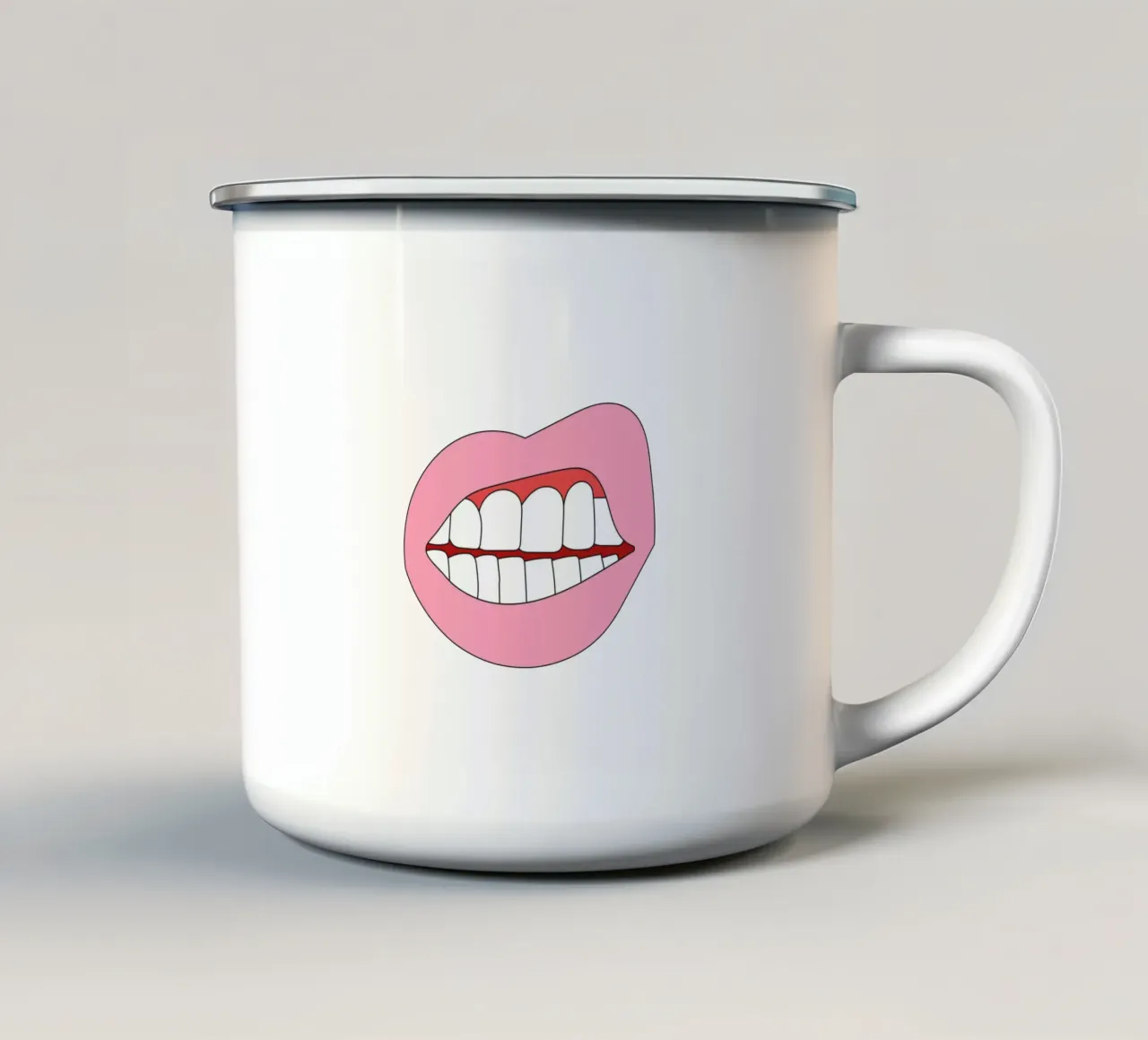 Lip Women Retro tazza in smalto da galihstudio
