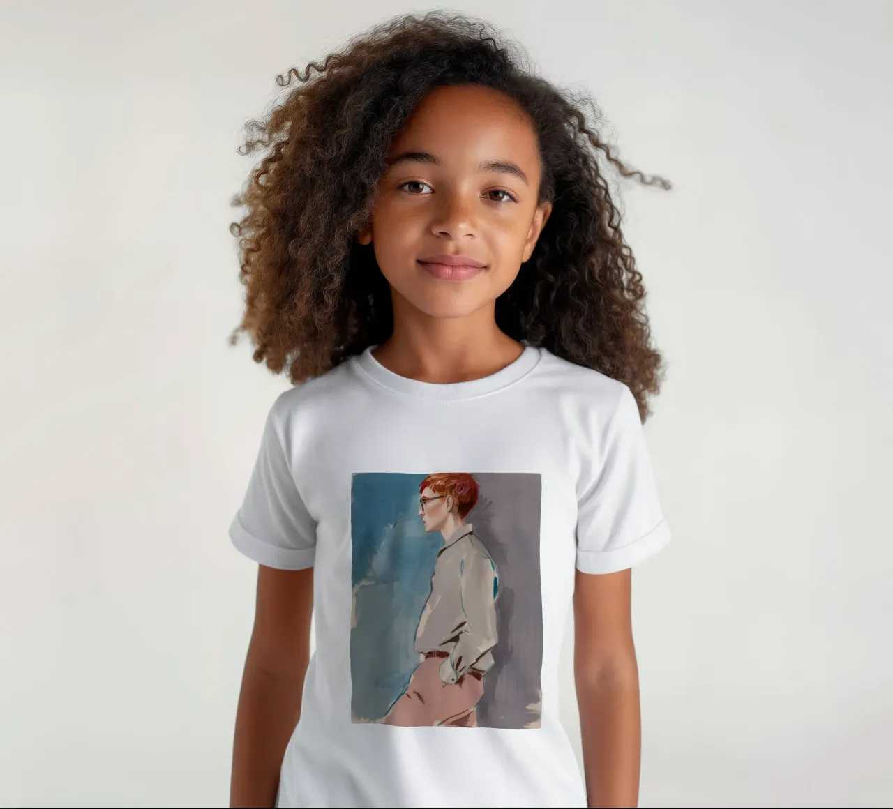 Cyan Mood Poise kids t-shirt by Solestice Strokes